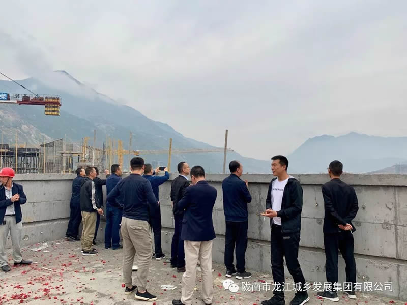 匠心傾注、喜封金頂——龍江?雙子座商住小區(qū)主體順利封頂