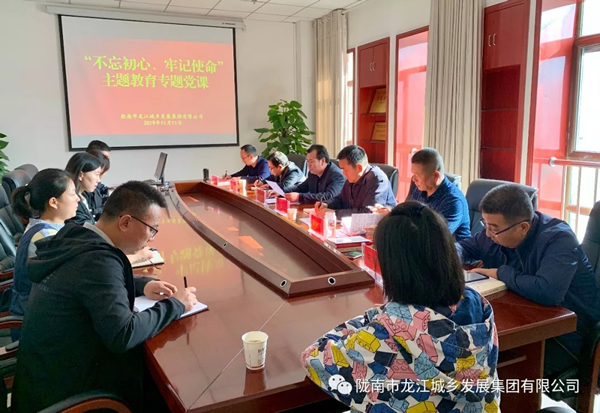 市龍江集團(tuán)開展“不忘初心、牢記使命”主題教育專題黨課